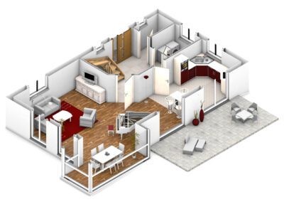 plan 3D appartement